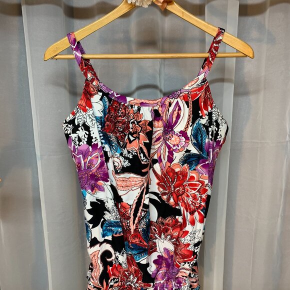 Silhouette Solution Floral Swim Top - Picture 1 of 5